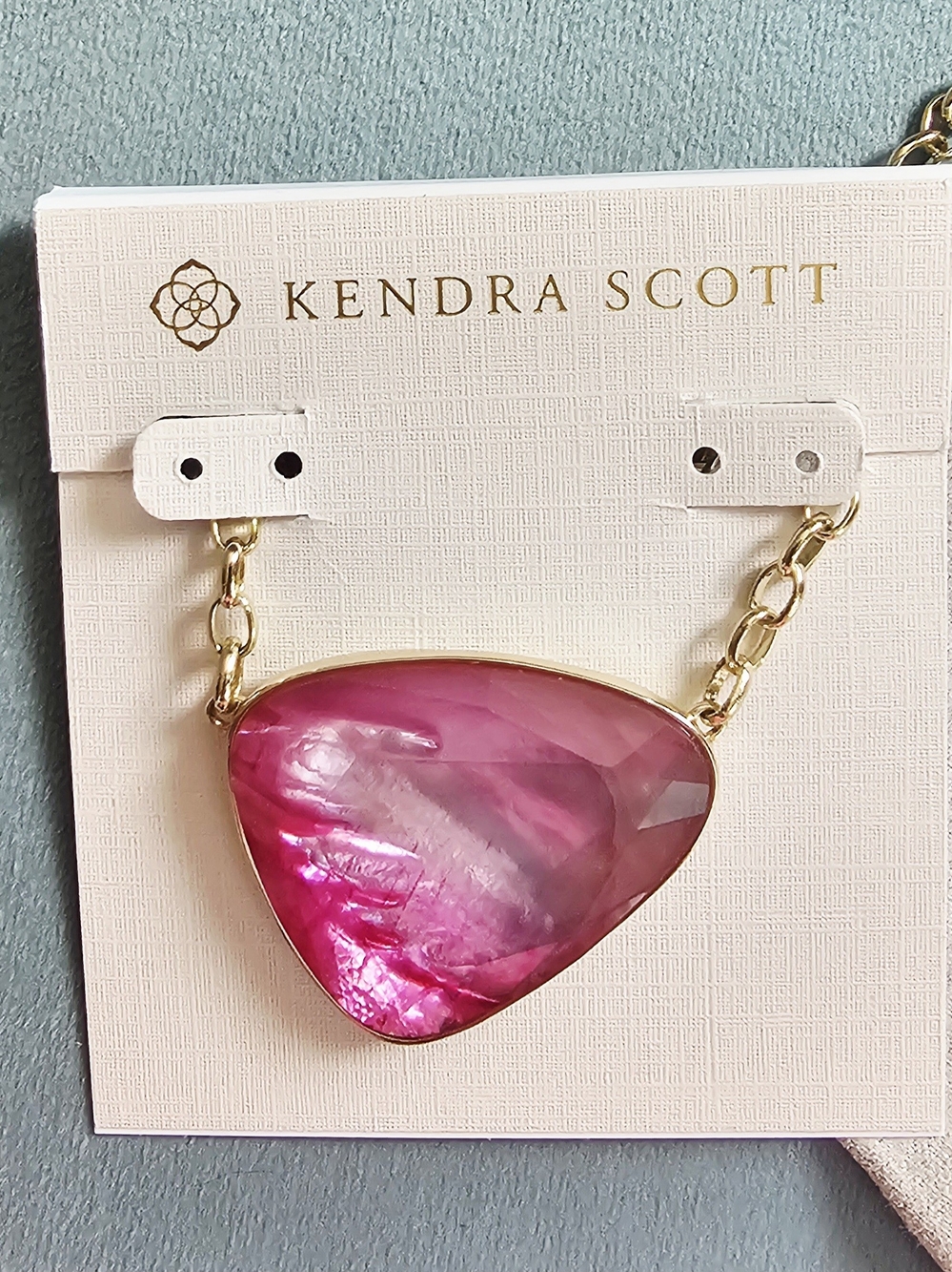 Kendra Scott Hot Pink Gold-Plated Statement Necklace